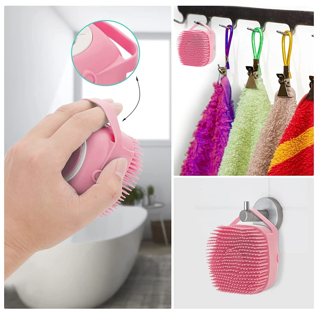 Brushes Body Exfoliator Massage Baby Cleaning Dispenser Brush Soft Silicone Bath