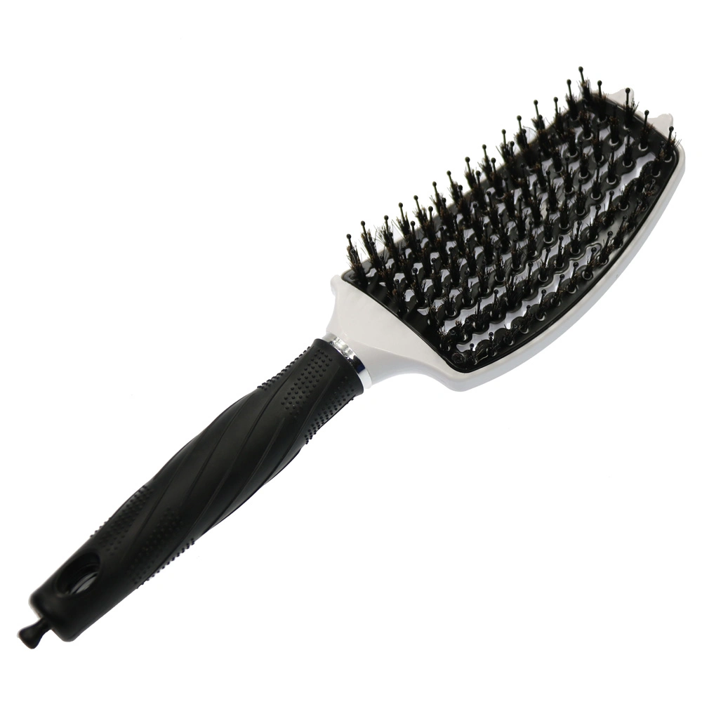 Professional Boar Bristle Vent Hair Brush Curved Vented Detangling Brush