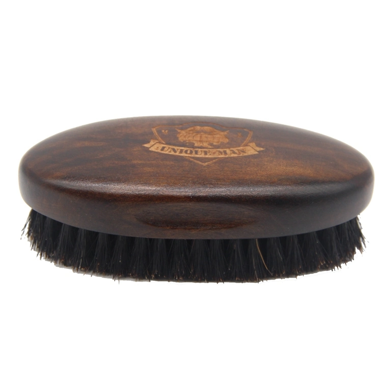 Top Selling Antique Restoring Color Natural Bristle Brush Animals Wooden Beard Brush for Men