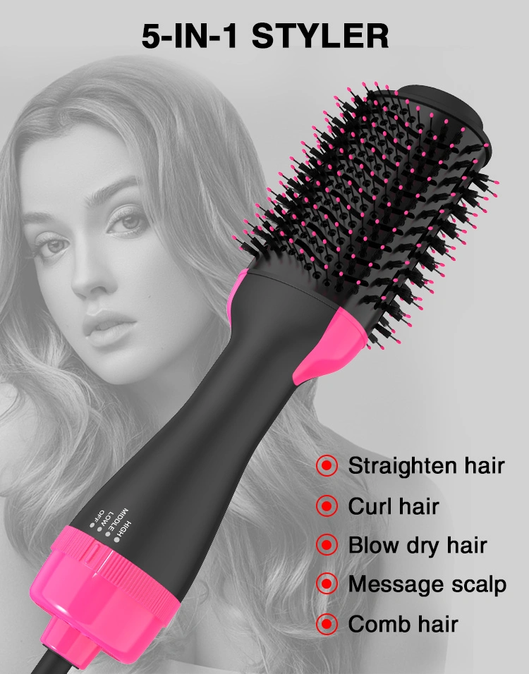 Factory Price Manufacturer Supply Amazon Round Rotating Volumizer Styler Hot Air One Step Hair Brush Blow Dryer