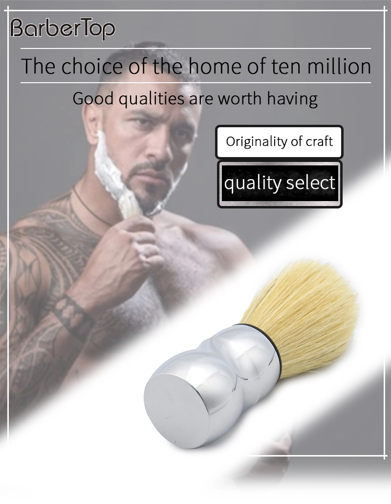 Fashion PRO Hair Shaving Brush Plastic Handle by Hand Made Beard Brush for Man Barber Tools