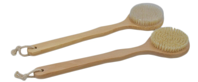 Customized Long Handle Wood Bath Body Brush with Bristle